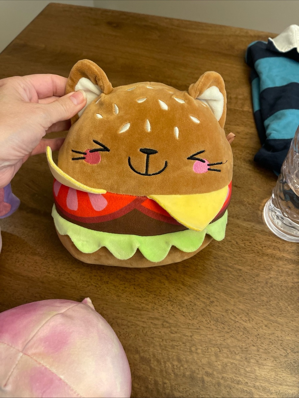 Squishmallow Hayes The Cat Burger Hamburger 2021 Claire's Exclusive 8" Plush